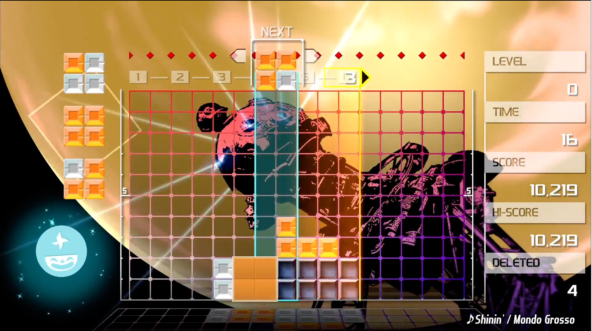 Eine Knobel-Legende als visuell aufgemotztes Switch-Spiel: "Lumines" von Q Entertainment.