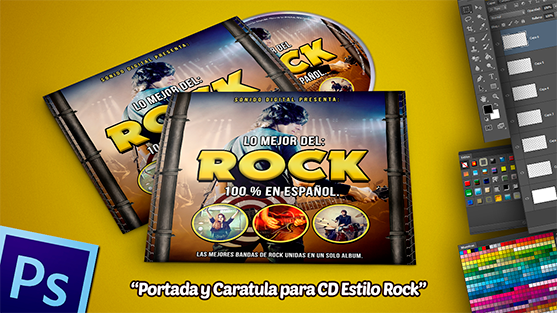 Portada y Caratula CD Estilo Rock en Photoshop. - Sitio Oficial de Jovany  Cámara Diseñador Gráfico