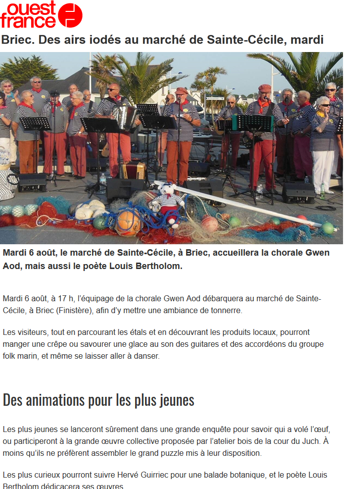 Ouest France du 02/08/2019