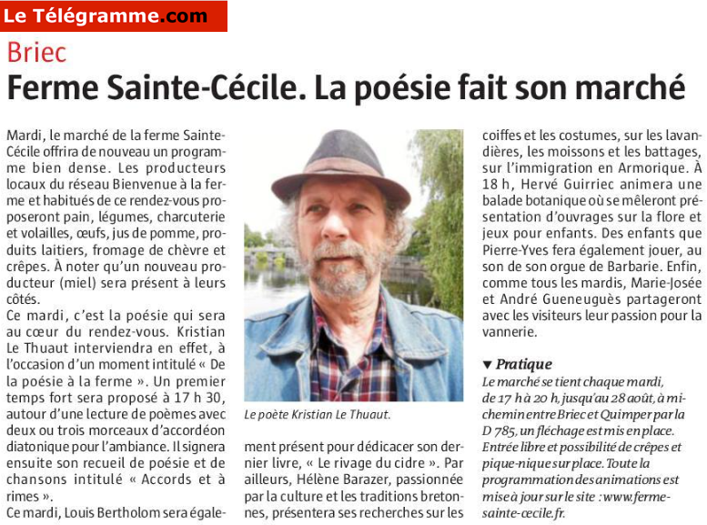 Le Télégramme 12 août 2018