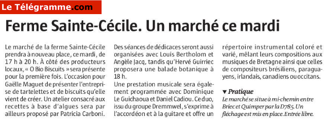 Le Télégramme 21 août 2018