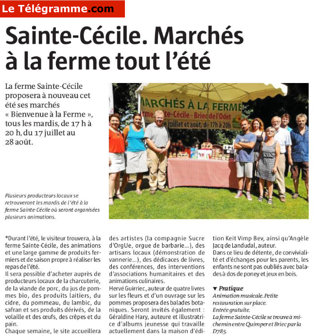 Le Télégramme 6 juillet 2018