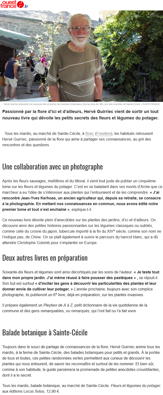 Ouest France du 22/07/2019