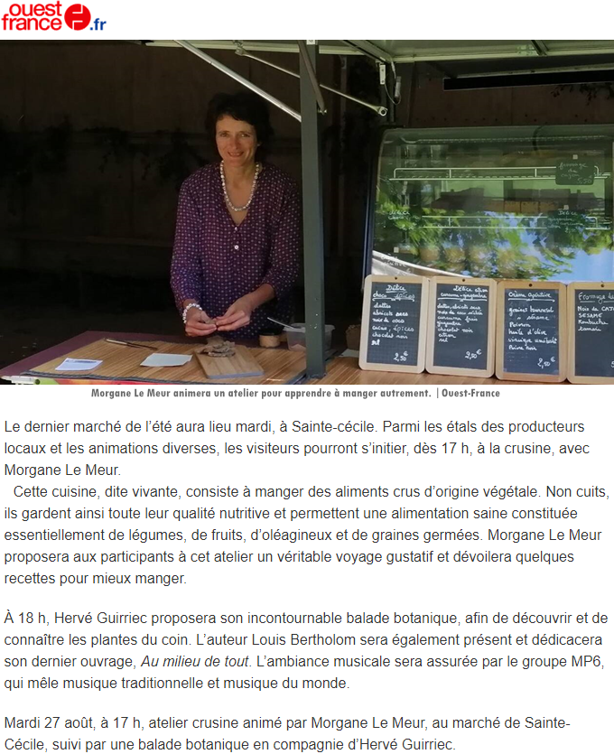 Ouest France du 26/08/2019