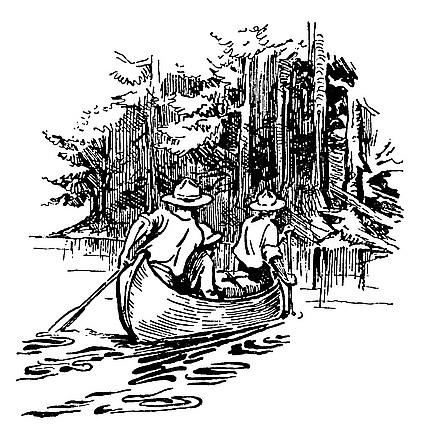 "Guida da te la tua canoa" (disegno e frase di Robert Baden Powell)