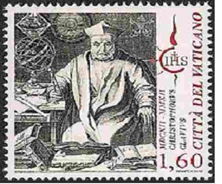 Clavius-Briefmarke der vatikanischen Post