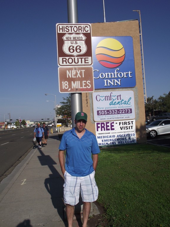 2011 - Je suis sur la mythique route 66 à Albuquerque au Nouveau-Mexique