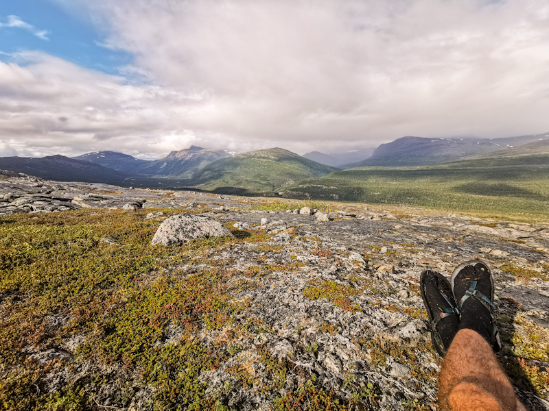 A look back towards Skaitielva 