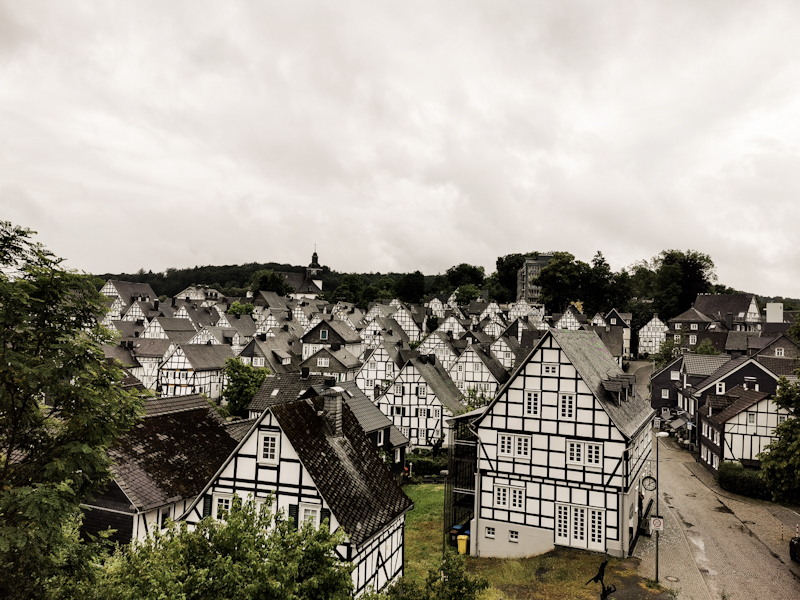 Half timbered houses