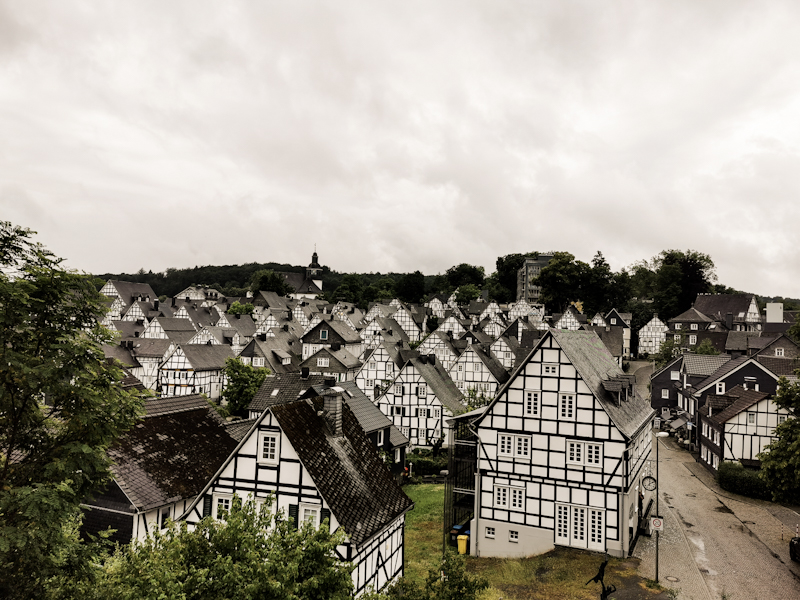 Half timbered houses 