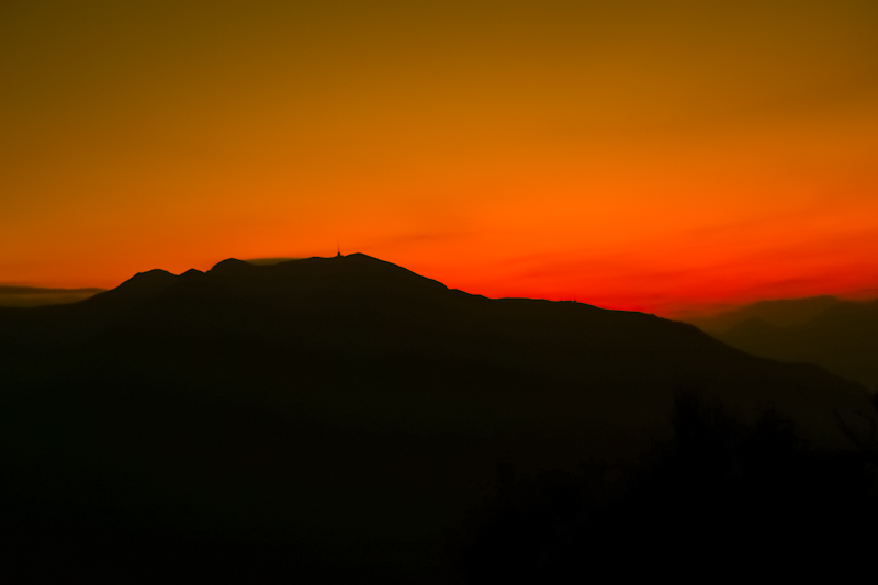 Monte Tamaro in spectacular evening lught