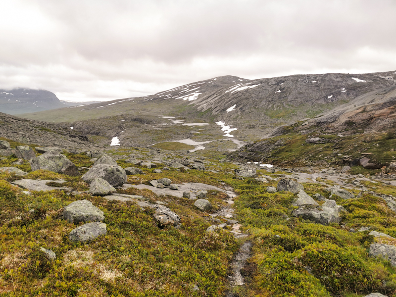 Undulating terrain 