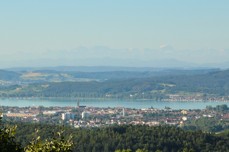 Lake Constance with the Swiss Alps in the background 