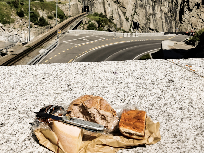 Local cheese, bread and pastry 