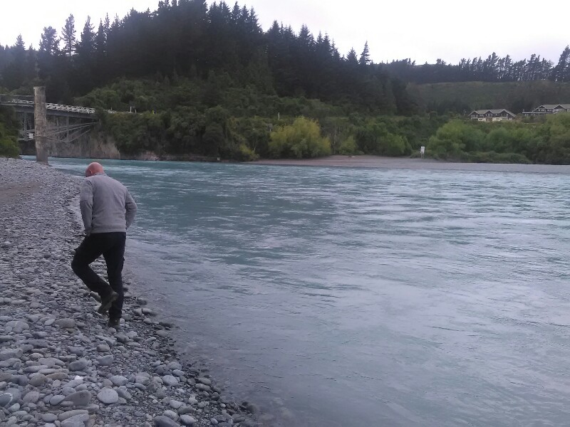 Robert after checking the water temperature... Yes it's cold ;)