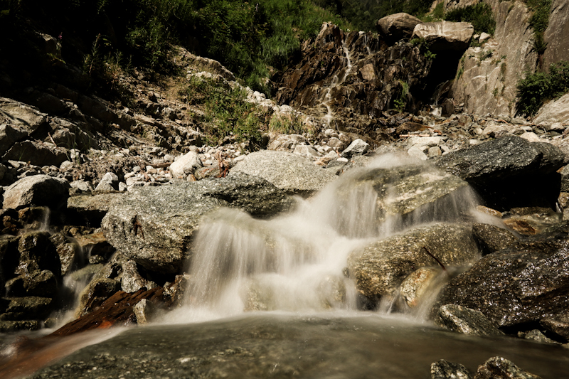 Waterfall between Wassen and Göschenen