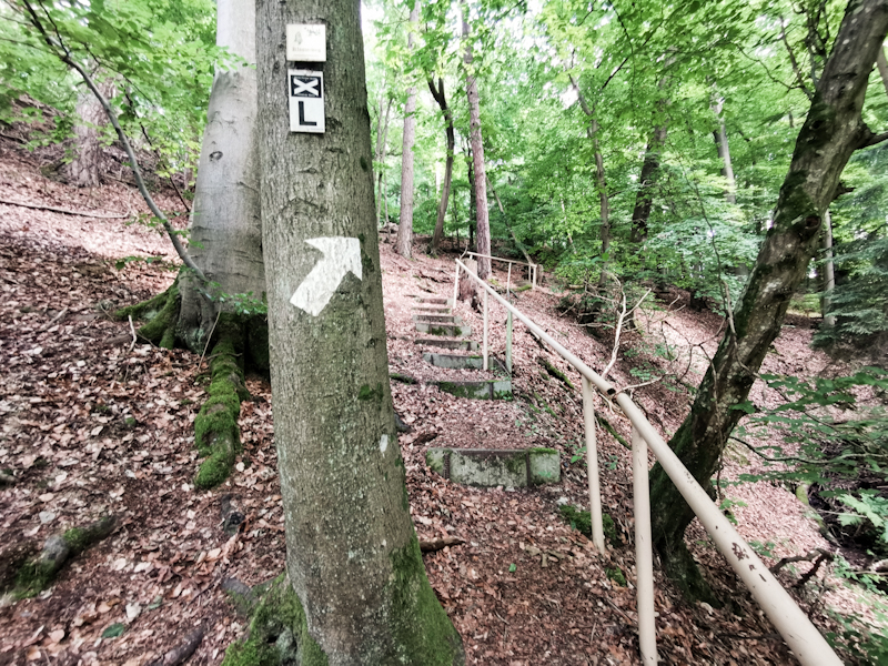 Physically challenging part along the river