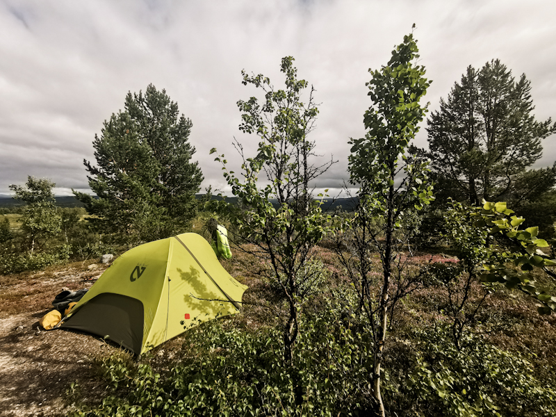 Camping right on the edge of town