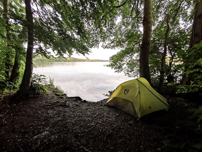 Lakeside camping