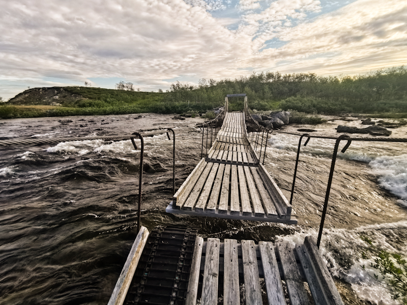 ... to get to a bridge crossing the river. Quite the adventure. 