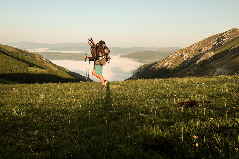 High above the fog