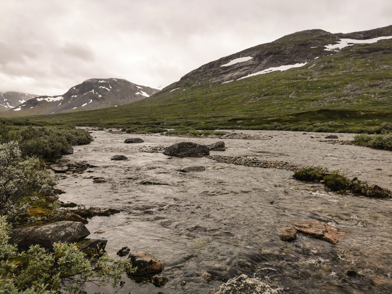 Starting my day with a river crossing, which saves me a 2 kilometers detour over a bridge 