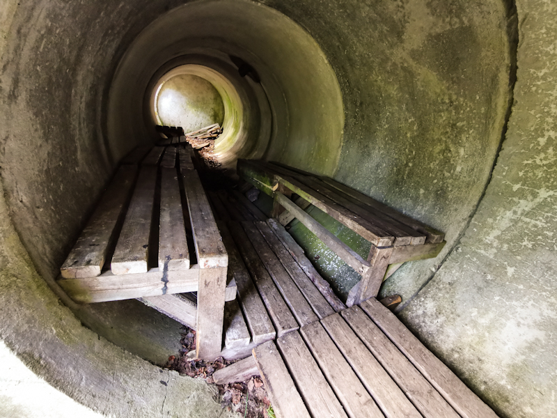 Passing a WW2 shelter