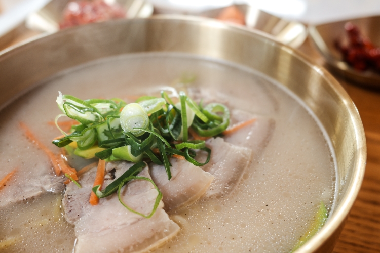 Delicious noodle soup
