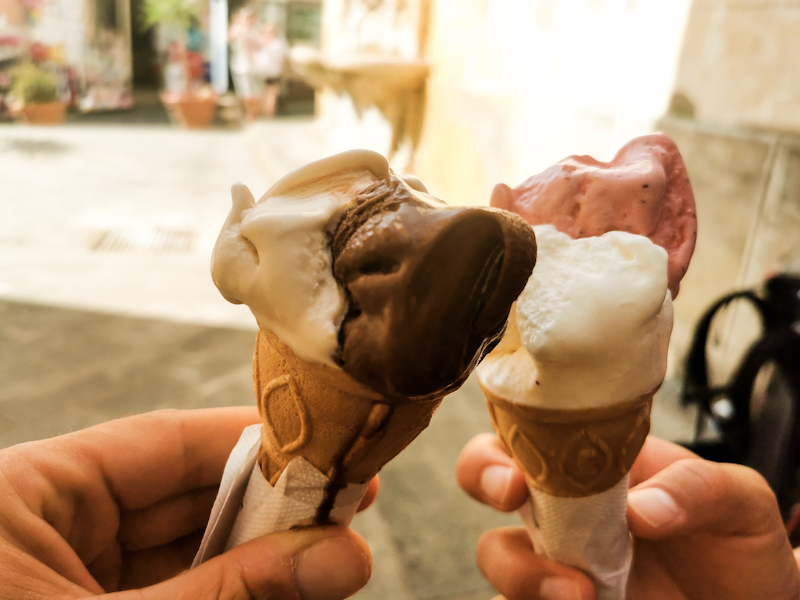 Treating ourselves to an ice cream