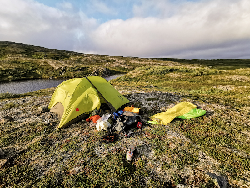 Finally some sun. Drying my gear. 