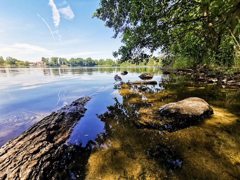 One of the lakes along the way 