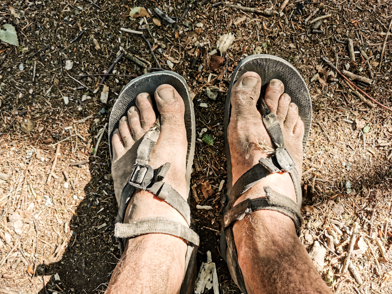 Dusty roads, sexy feet