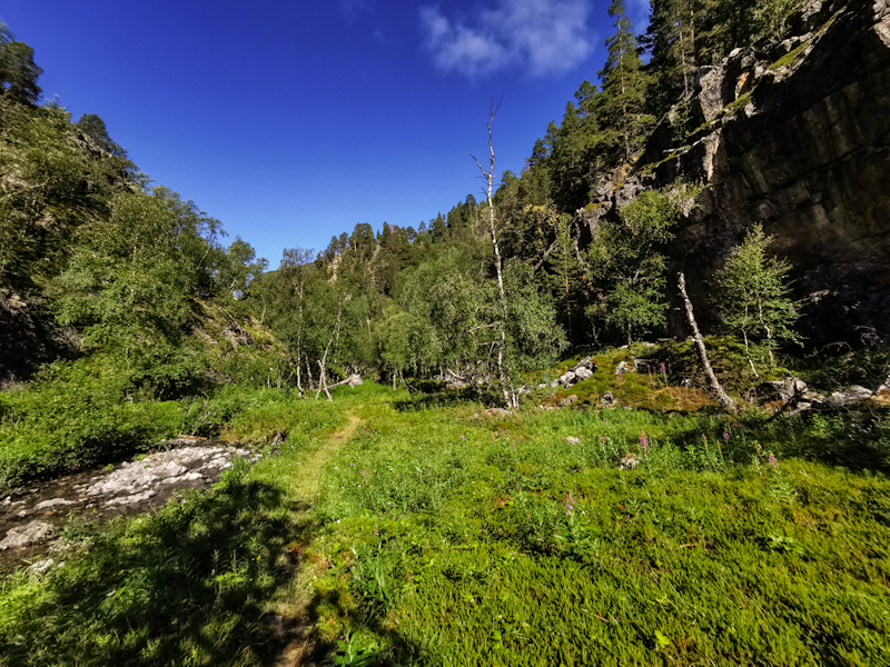 Getting close to the bottom of Reisadalen