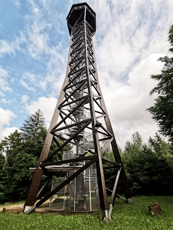 Oh look, an observation tower (made out of Alpine pine)