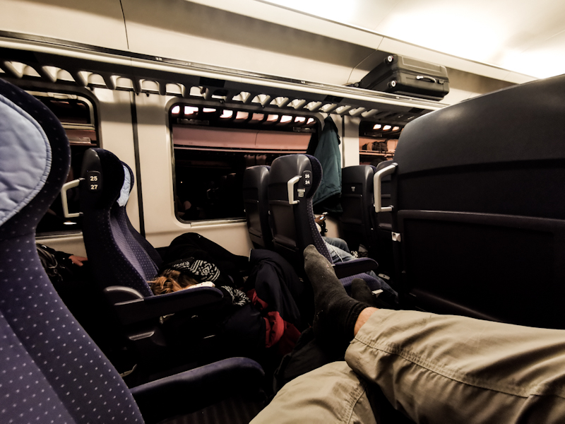 Typical night train vibes at one o'clock in the morning