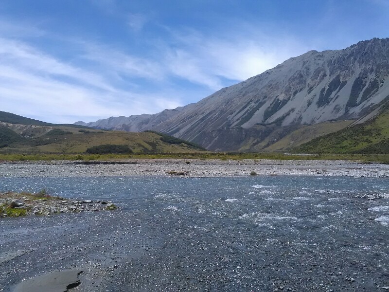 Looking back at Avoca River