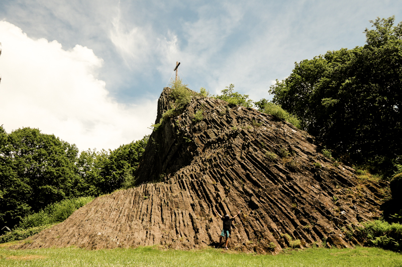 Druidenstein. Climbing unfortunately not permitted. Gosh, these Germans and their rules...