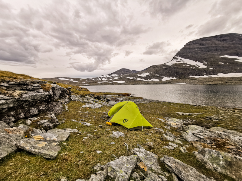 Dark clouds over my tent
