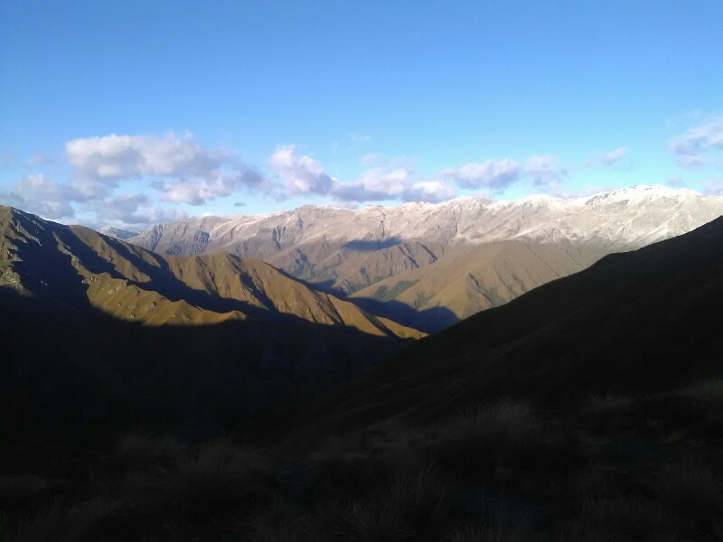 The ranges covered in fresh snow