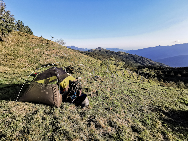 Setting up camp