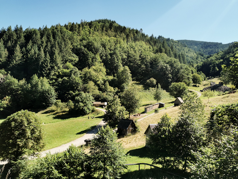 Farmland around the village