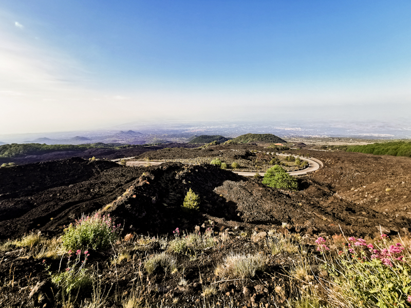 Looking towards Catania