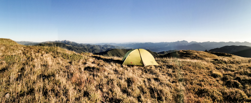 Camping with a view