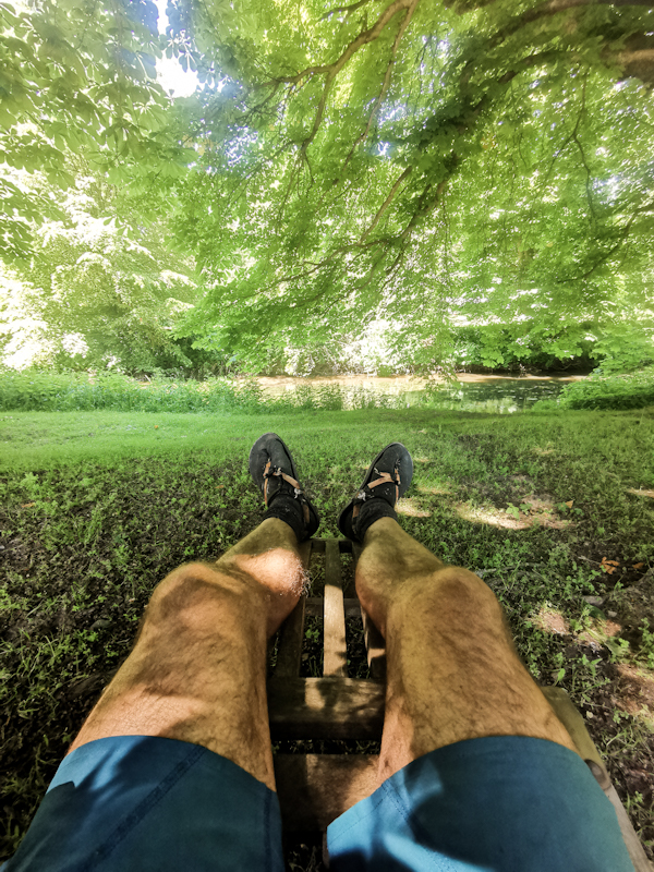 Lunch break under a tree
