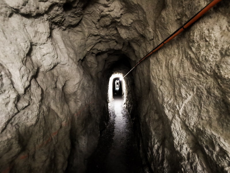 Some disused military defense tunnel