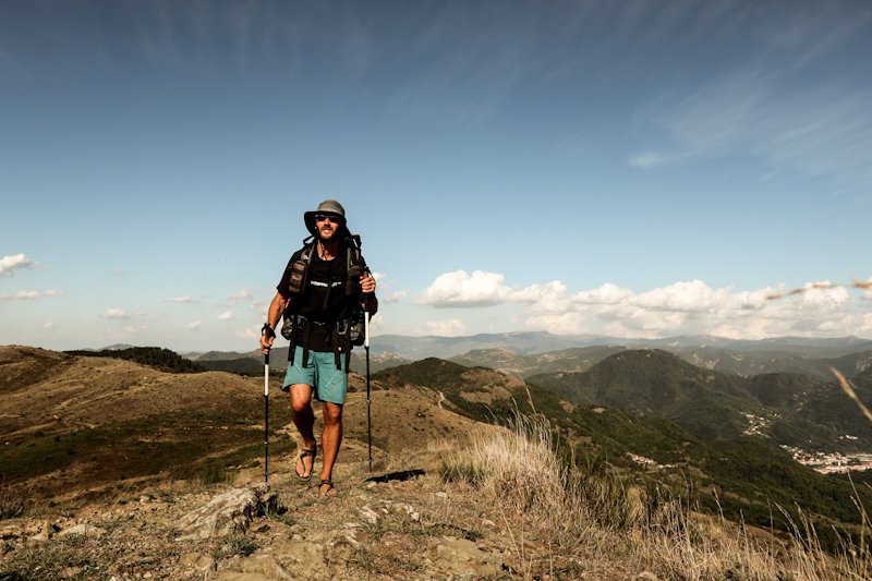 The climb up Monte Alpe