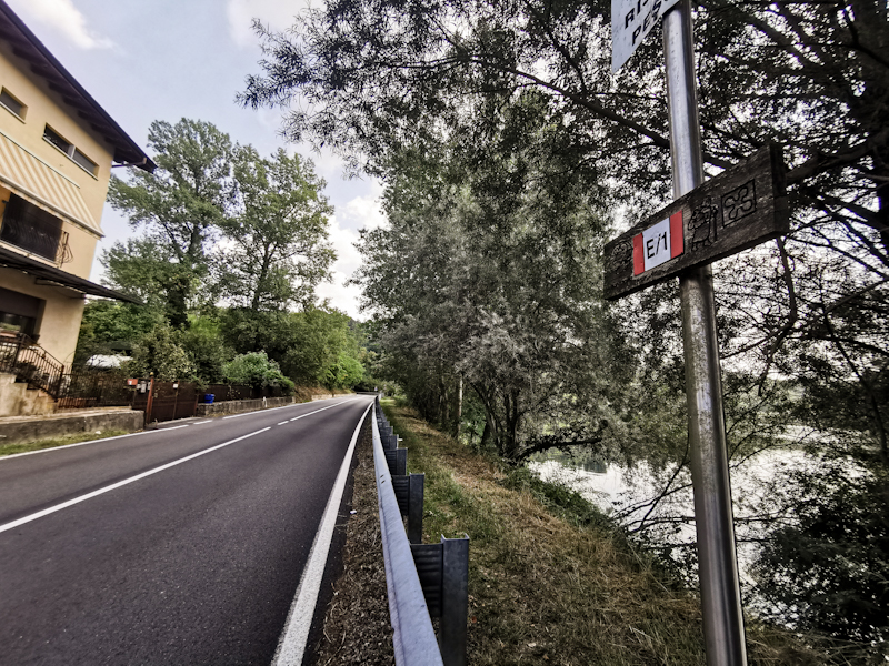 The not so nice first part along Ticino River