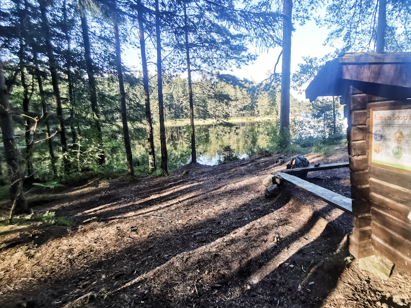 Finally at my destination on Södra Holmsjön