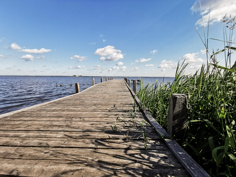 Pier, perfect for swimming 