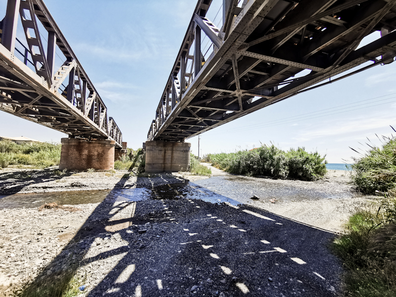 River crossing under the bridge again 